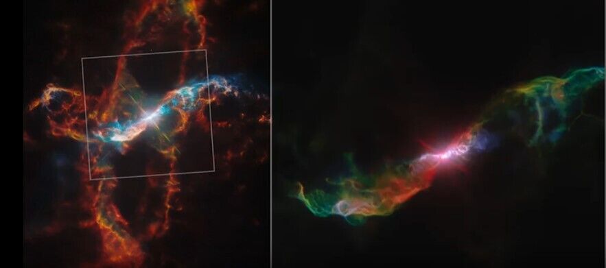 Teleskop Hubble'a uchwycił spektakularną erupcję ''gwiezdnego wulkanu''. Zdjęcia i wideo