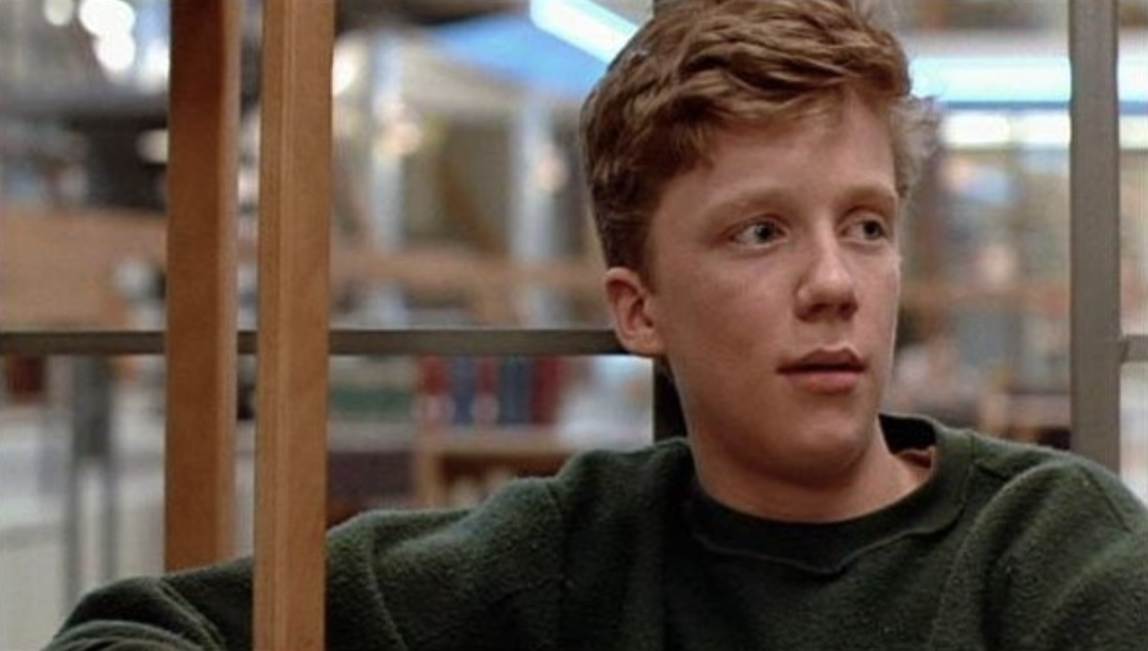 Brian from ''The Breakfast Club'' wears his sweater inside out after smoking.