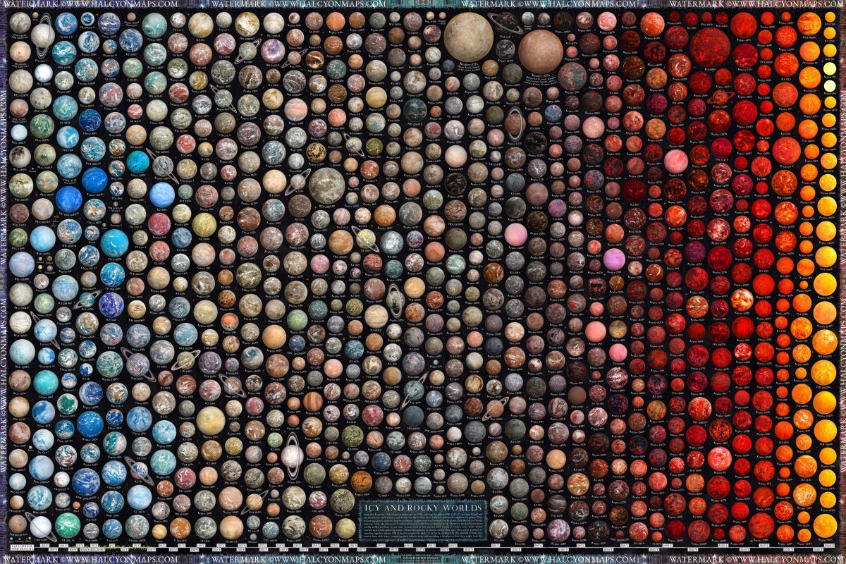 The astronomer-artist has visualized hundreds of exoplanets: some of them may contain life. Photo