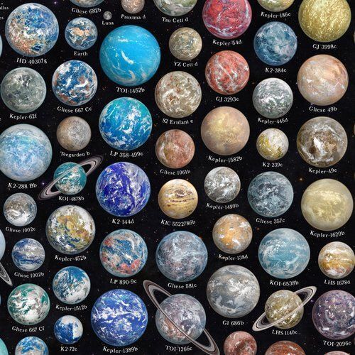 The astronomer-artist has visualized hundreds of exoplanets: some of them may contain life. Photo