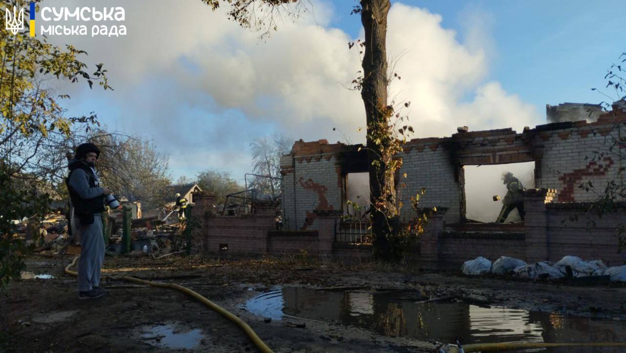 Russian troops attacked a private residential sector in Sumy with Shaheds: a child is among the dead. Photo