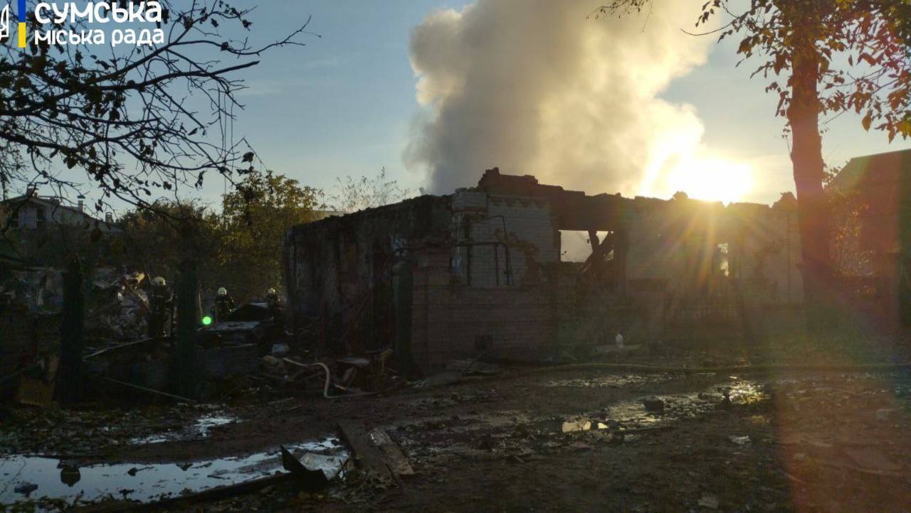 Russian troops attacked a private residential sector in Sumy with Shaheds: a child is among the dead. Photo