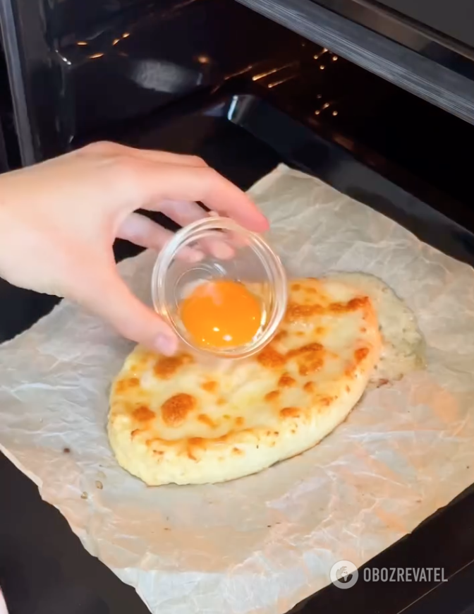 Homemade khachapuri