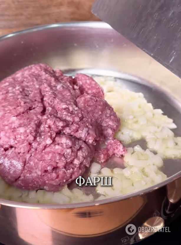 Minced meat for stuffing