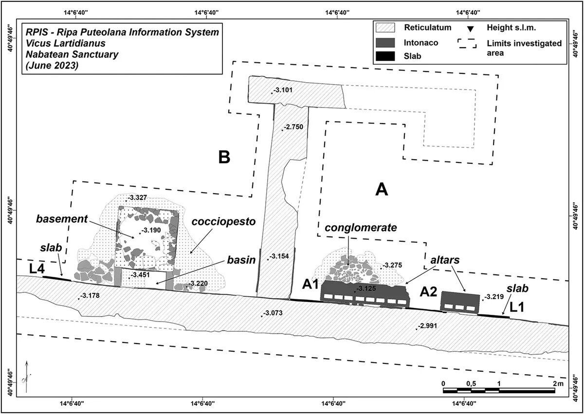 A 2000-year-old temple of the Indiana Jones civilization was found off the coast of Italy. Photo