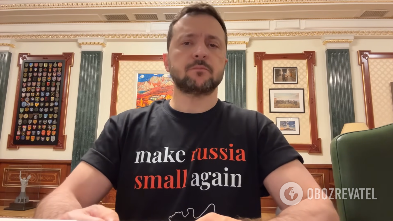 Russia threw a tantrum over Zelenskyy's T-shirt with the inscription Make russia small again and encroached on Kyiv