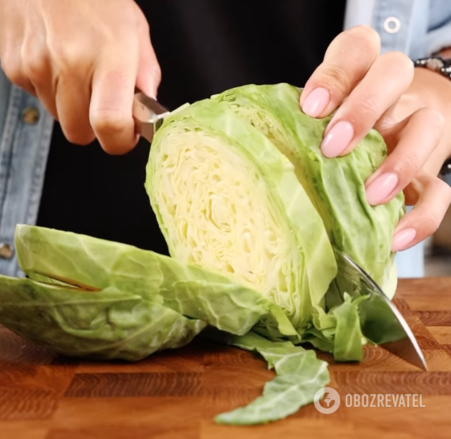 Cabbage for casserole