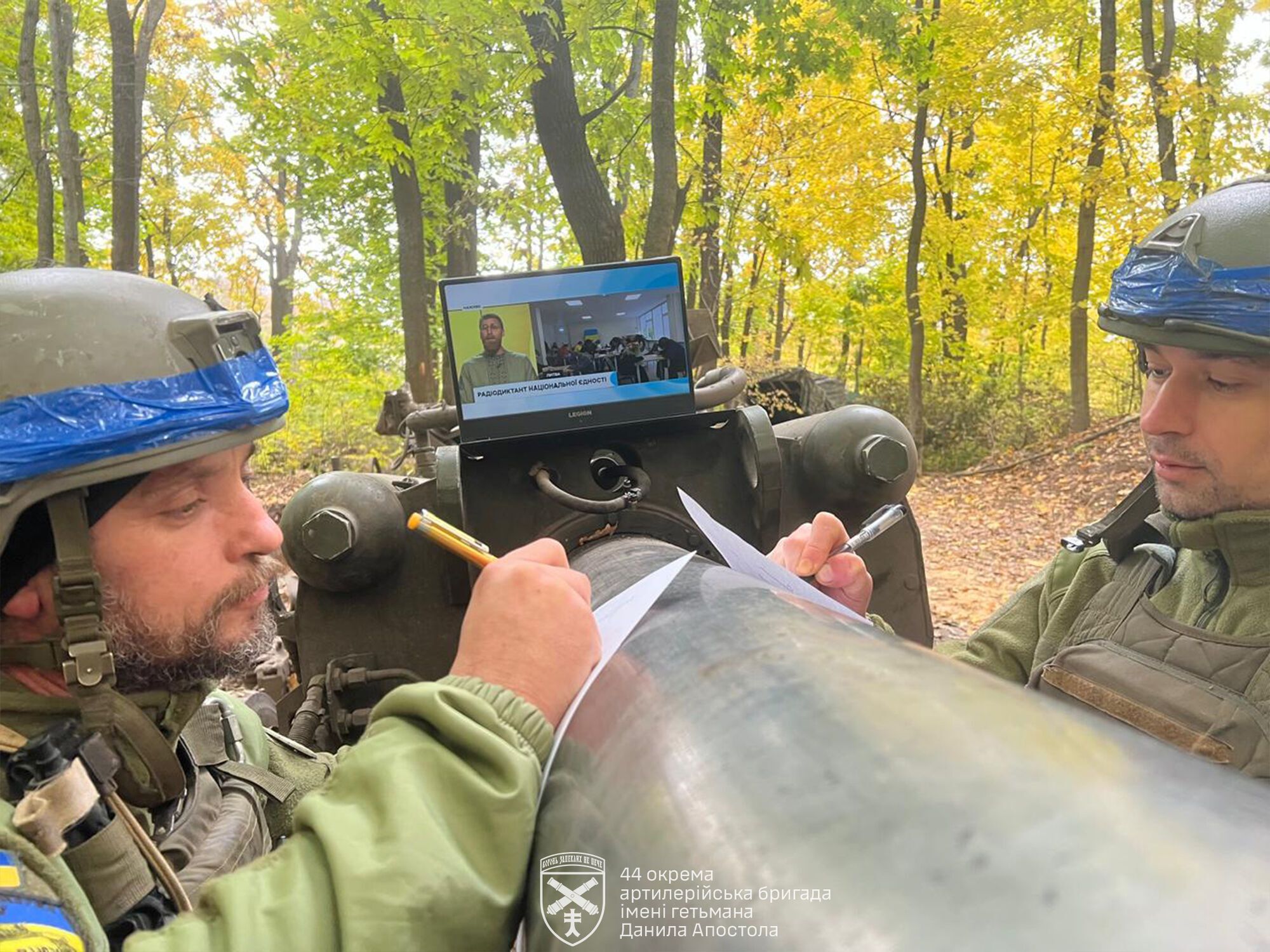 ''Cultural Diplomacy'': the Armed Forces of Ukraine showed how Ukrainian soldiers wrote the radio dictation of national unity in Sudzha. Photo