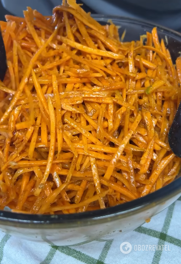 Korean carrots with hot marinade: the taste of the appetizer will be much better than usual