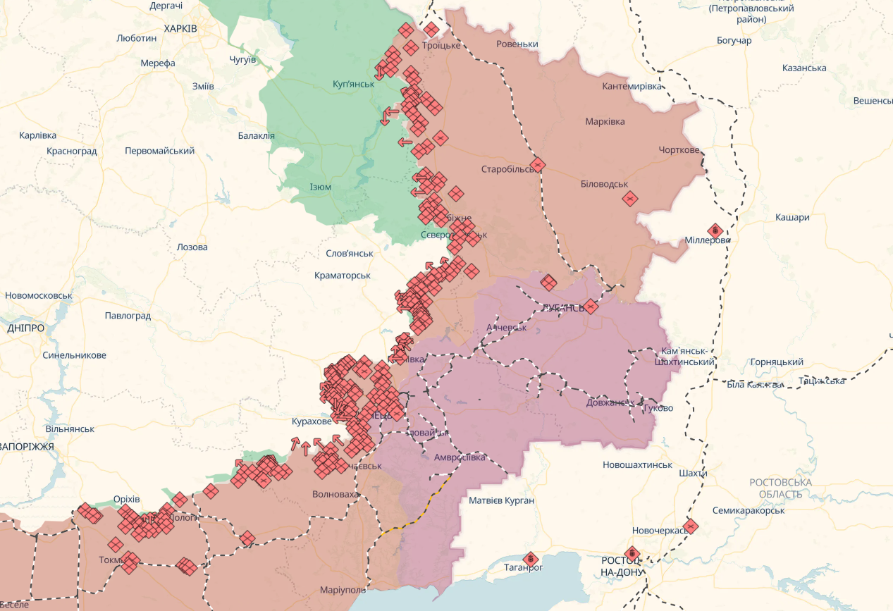 The enemy keeps trying to advance deeper into the territory of Ukraine: the General Staff named the hottest frontline areas