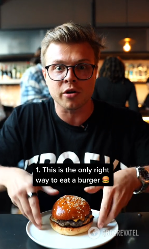 How to eat hamburgers: the right way