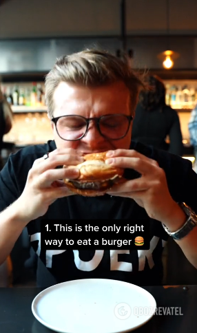 How to eat hamburgers: the right way