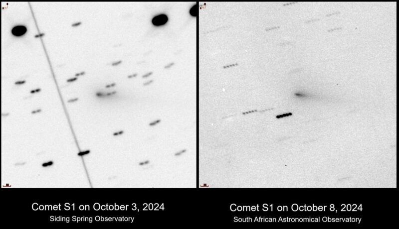 Comet ATLAS, which should have been visible from Earth at the end of October, burns up while approaching the Sun. Video