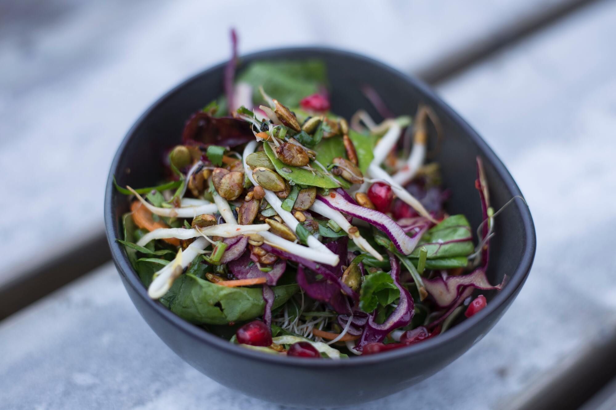 Salad with pomegranate