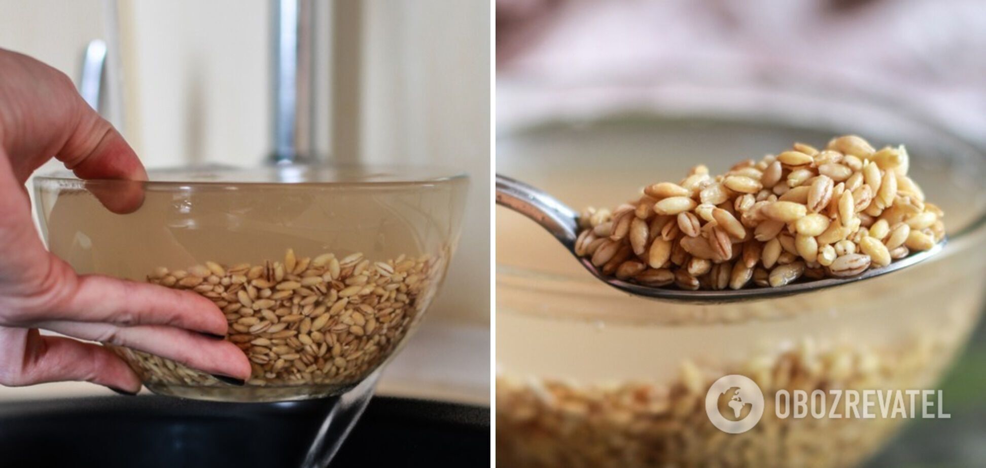 Soaking cereal for a dish