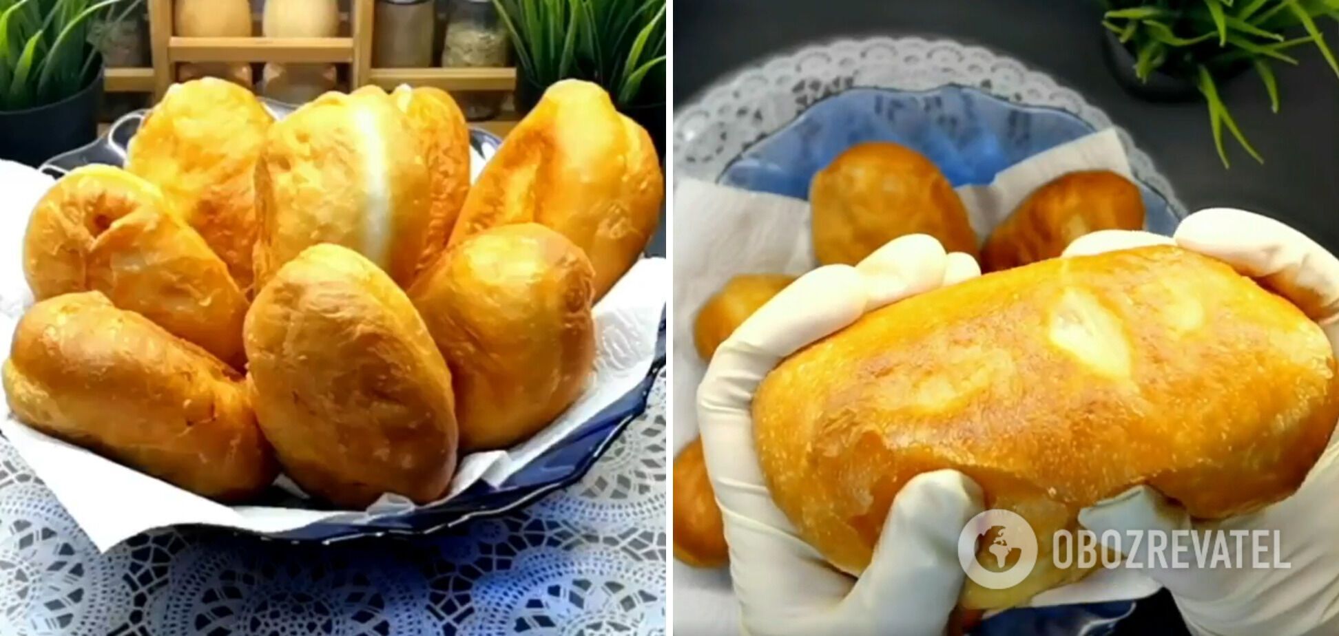 Potato pies on yeast dough with mayonnaise