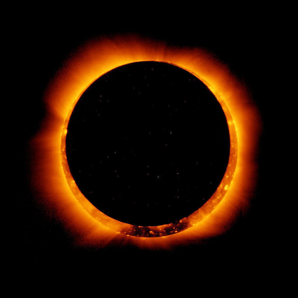 The sun turned into a ring of fire: how the solar eclipse took place on October 2. Photos and videos