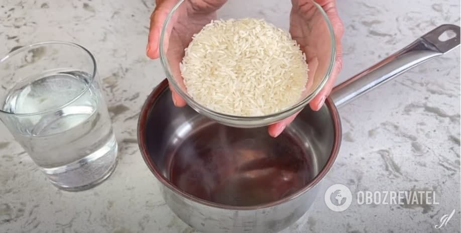 Rice for cabbage rolls