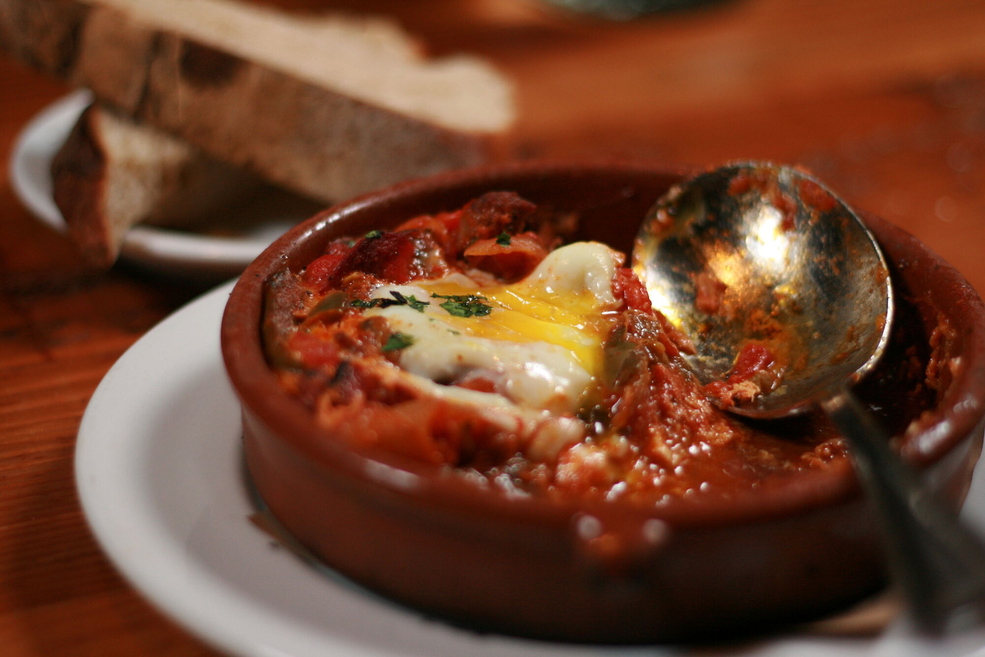 Shakshuka. The country of origin of this dish is considered to be Tunisia