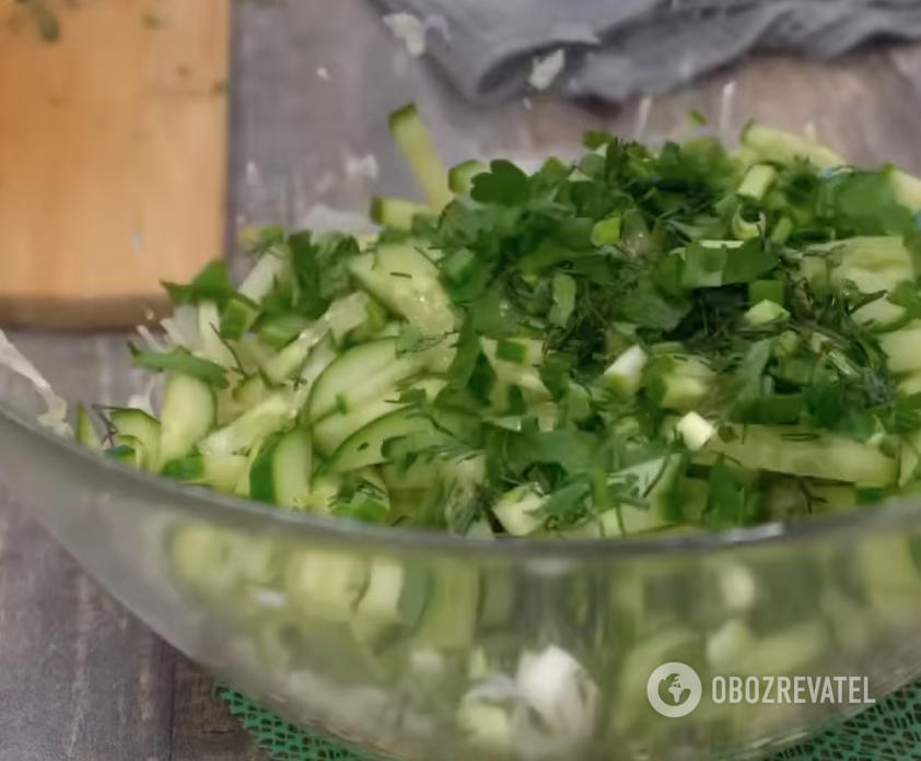 Salad ingredients