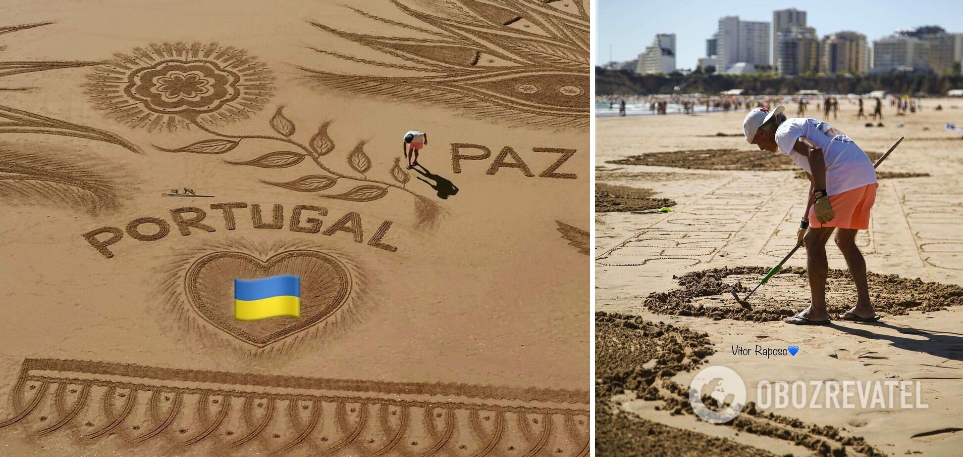 Draws Ukraine in the sand and believes in Zelensky. How a Portuguese artist became famous all over the world and what he reproaches NATO for