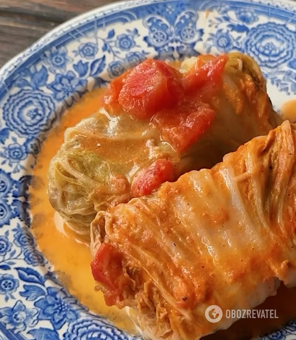 Ready-made stuffed cabbage rolls