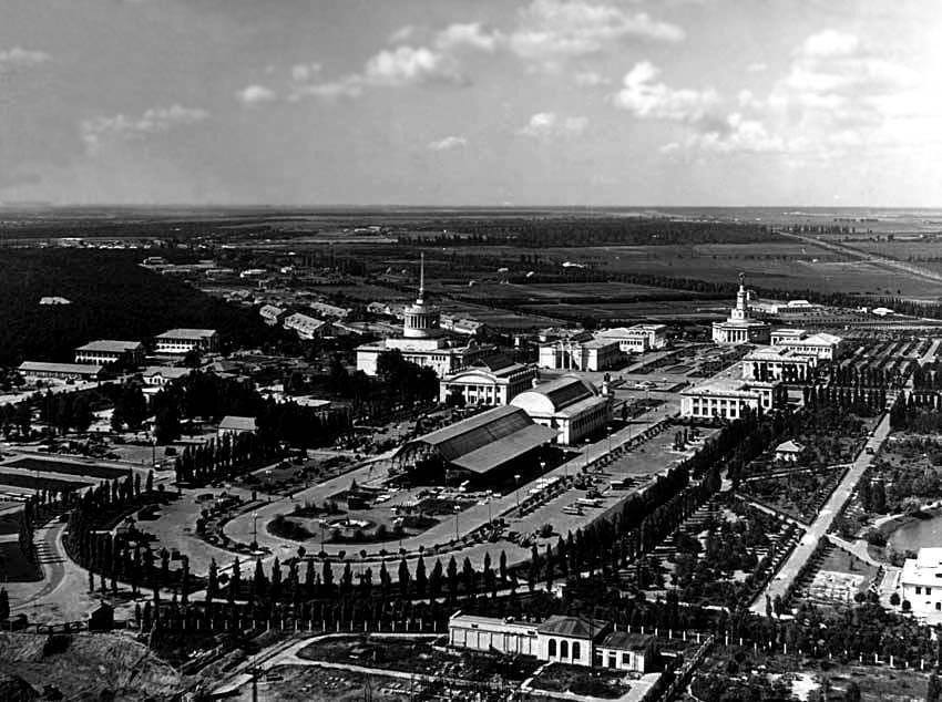 VDNKh in the 1950s: an archival photo of Kyiv from above