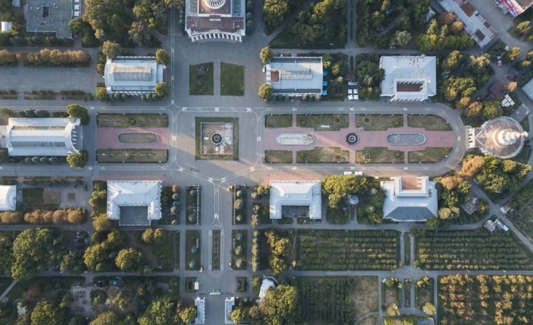 VDNKh in the 1950s: an archival photo of Kyiv from above