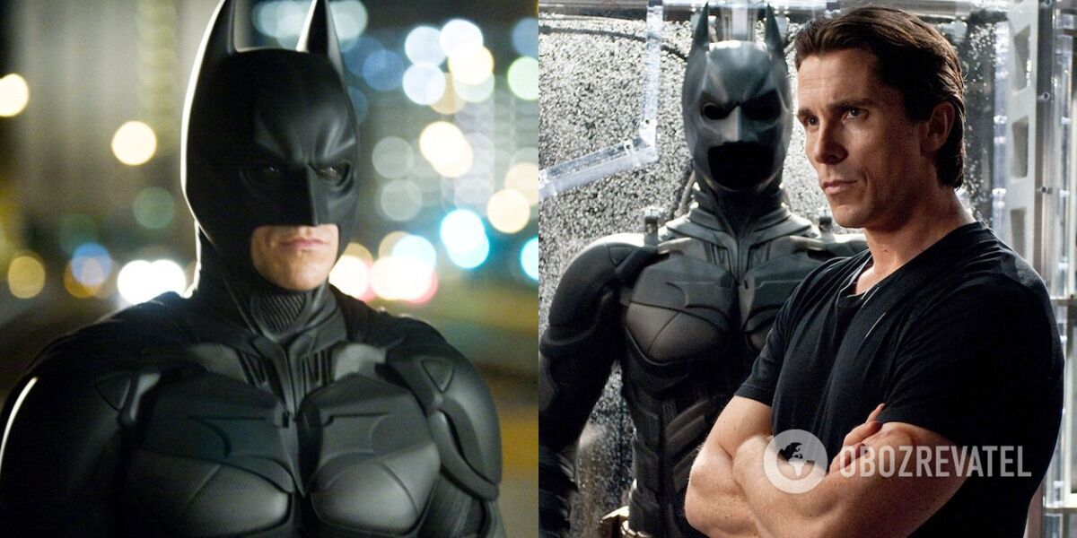 Christian Bale as Batman.