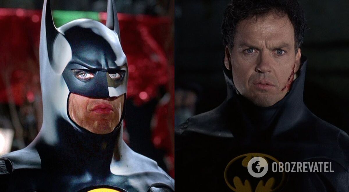 Michael Keaton as Batman.