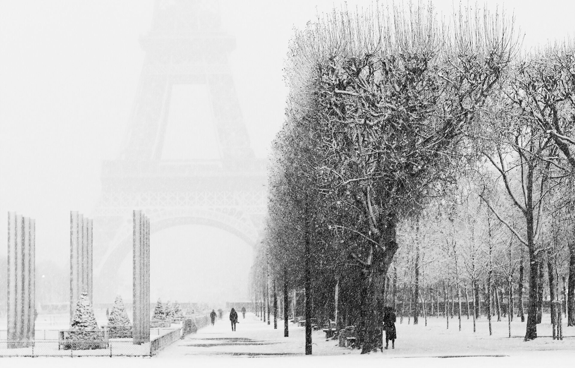 Not many people are lucky enough to visit the Eiffel Tower ice rink.