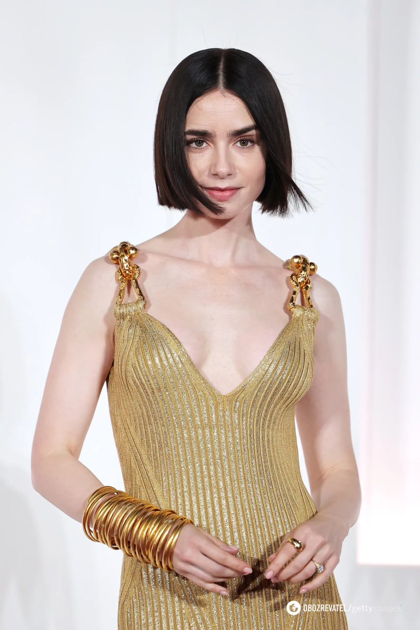 Nude is in trend: Lily Collins and Heidi Klum show trendy manicure options