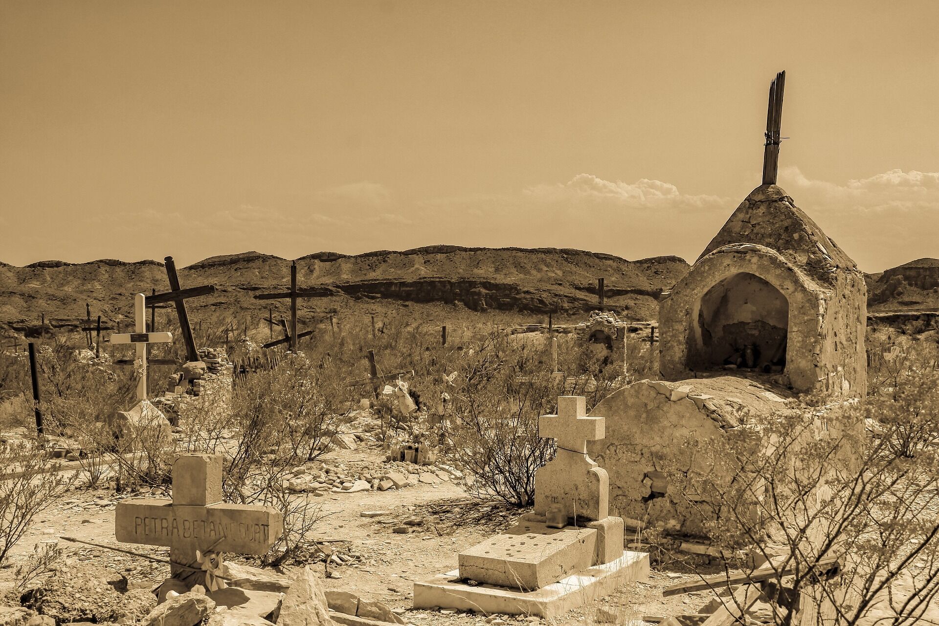 Terlingua now lives off tourists.