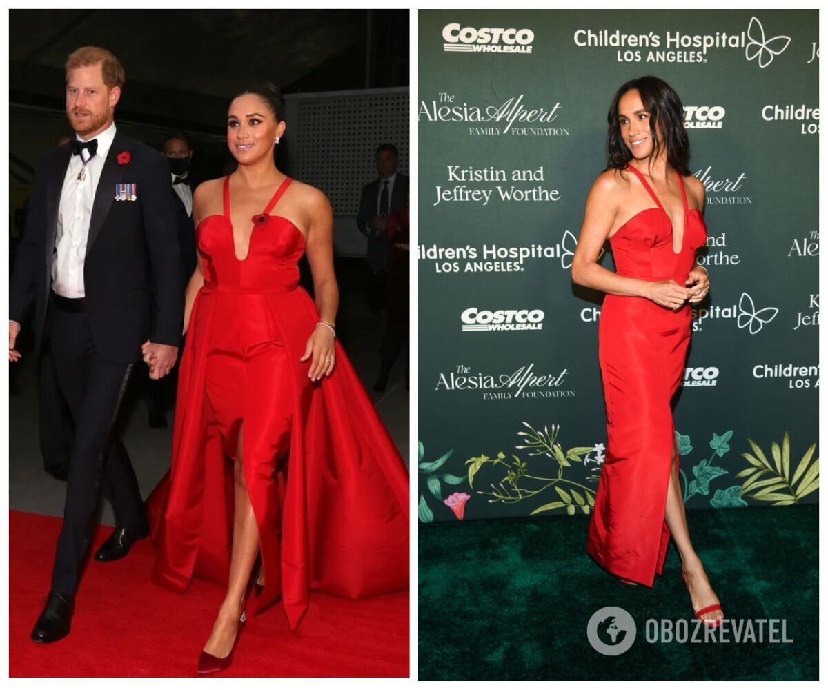 Lady in red. Meghan Markle unexpectedly appeared at a party in Los Angeles and stunned the audience with her image