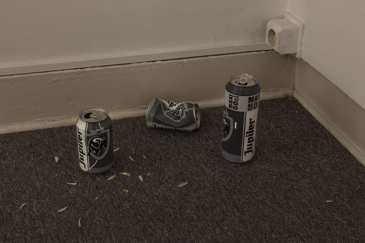 Museum worker mistakes art object made of beer cans for trash in the Netherlands. Photo