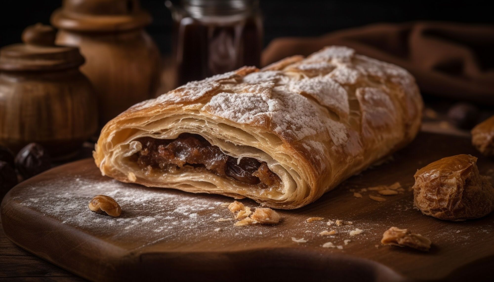 Lazy strudel made from phyllo dough: a delicious recipe for every day