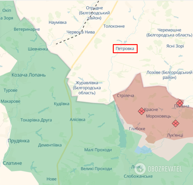 Map of hostilities.