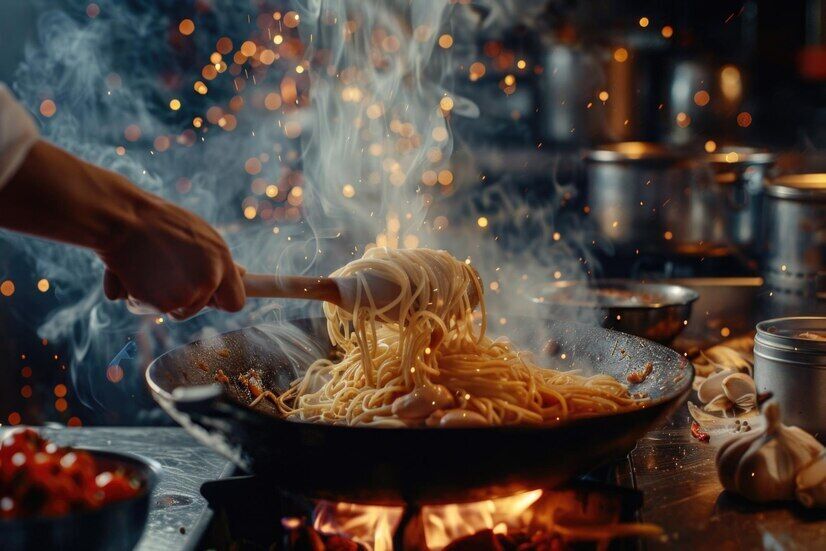 Why pasta often sticks together and turns out rubbery: never cook it like this