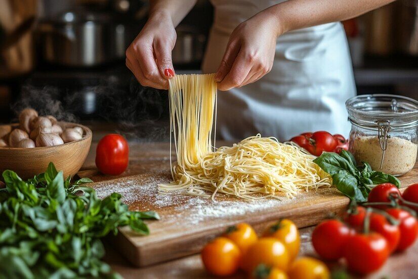 Why pasta often sticks together and turns out rubbery: never cook it like this