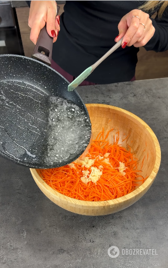 Korean carrots in 5 minutes: the fastest recipe