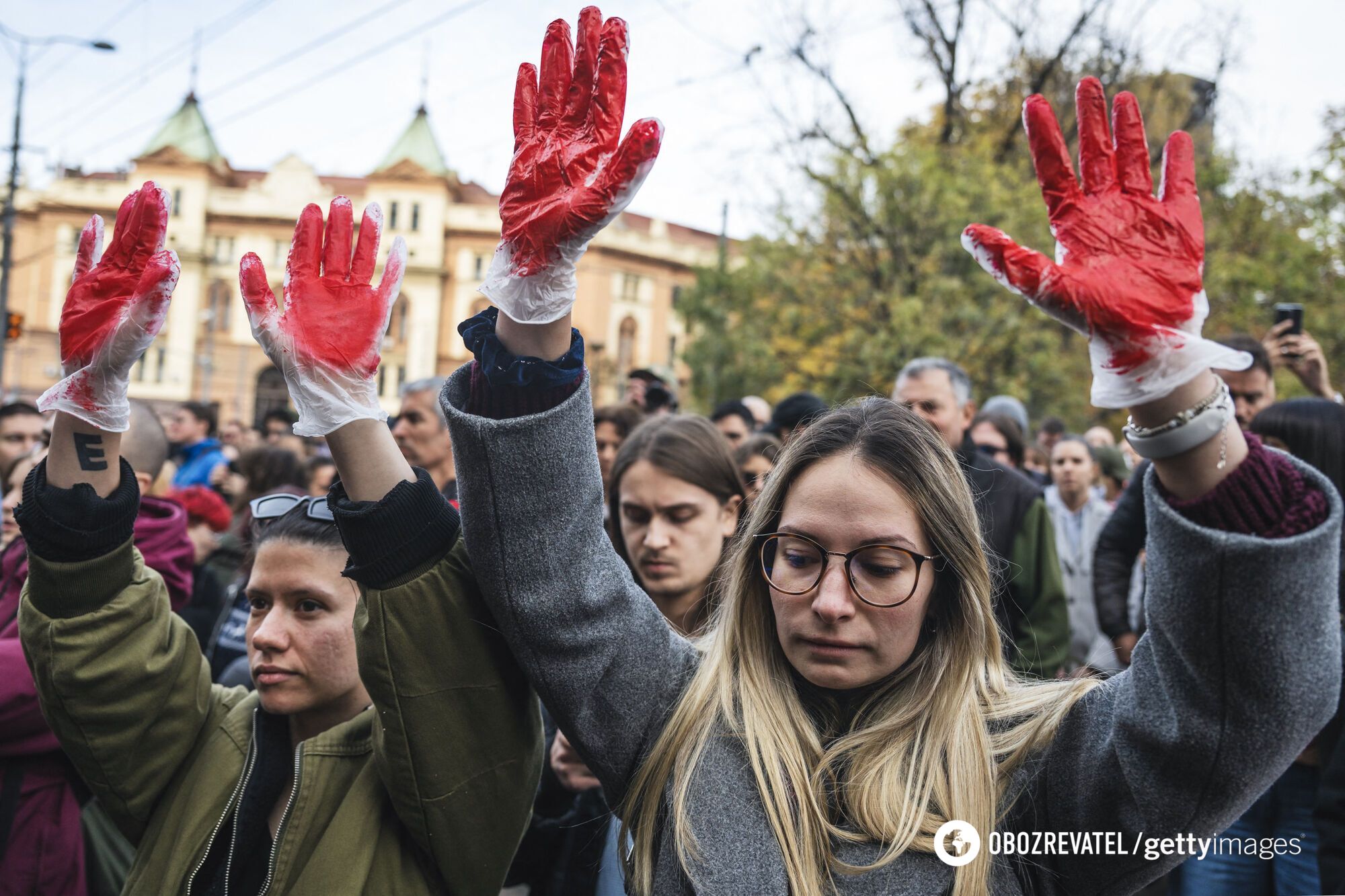 Protest in the Serbian capital