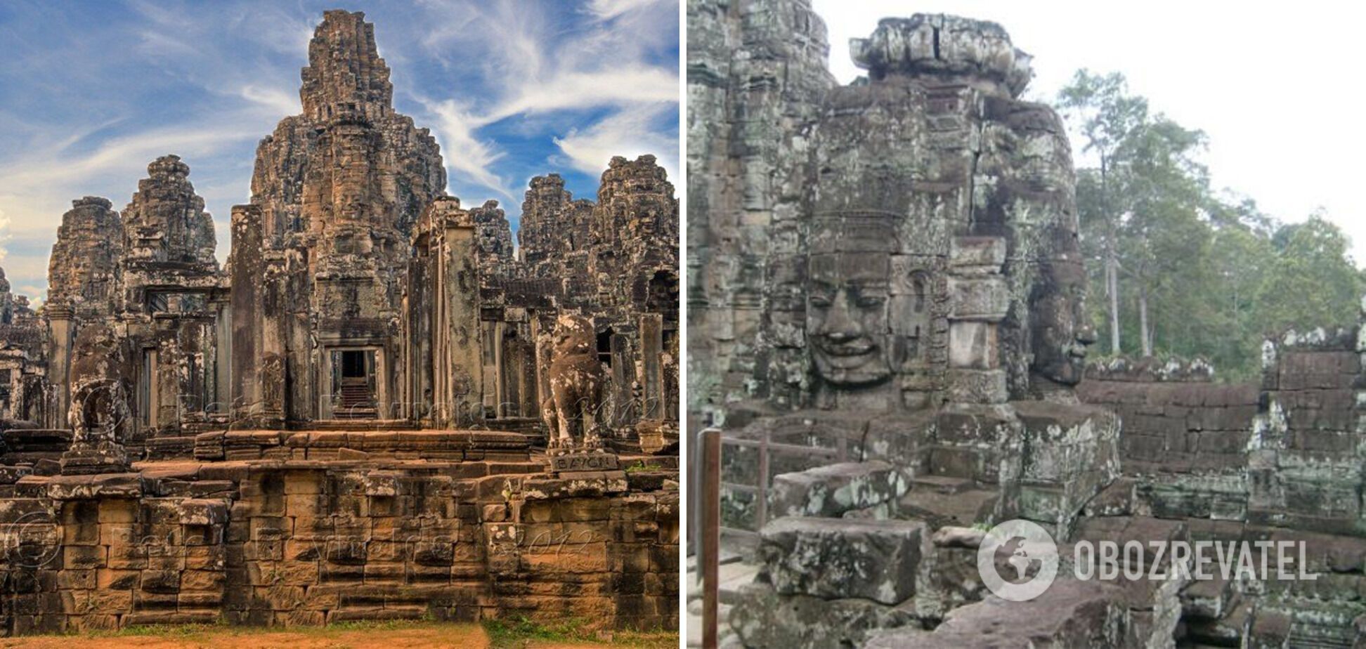 The temple is located in Cambodia.