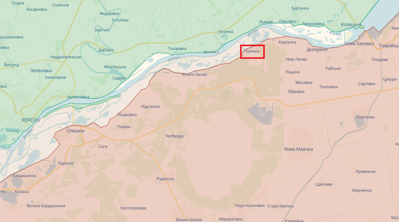 Wróg próbuje wyprzeć ukraińskie siły zbrojne z lewobrzeżnej części obwodu chersońskiego