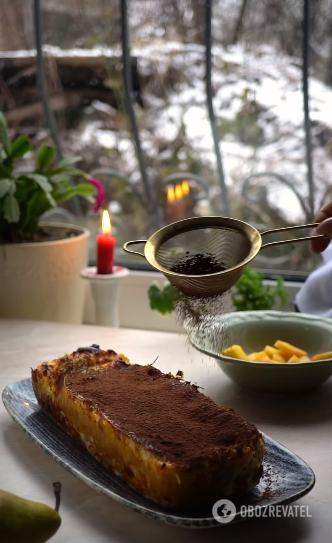 Mango and pear casserole: how to make a delicious dessert without sugar and flour