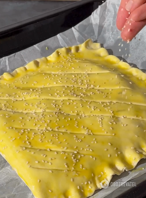 Quick puff pastry with cheese and spinach: perfect for a hearty lunch