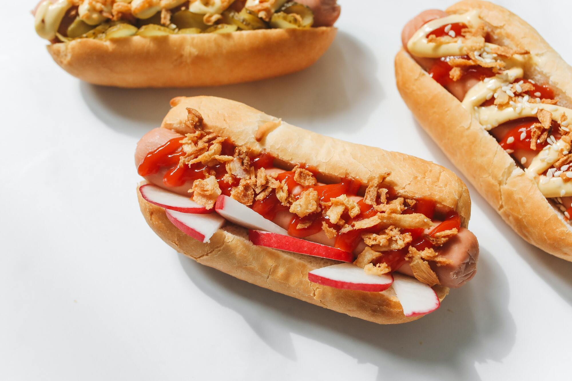 Hot dogs with sausage