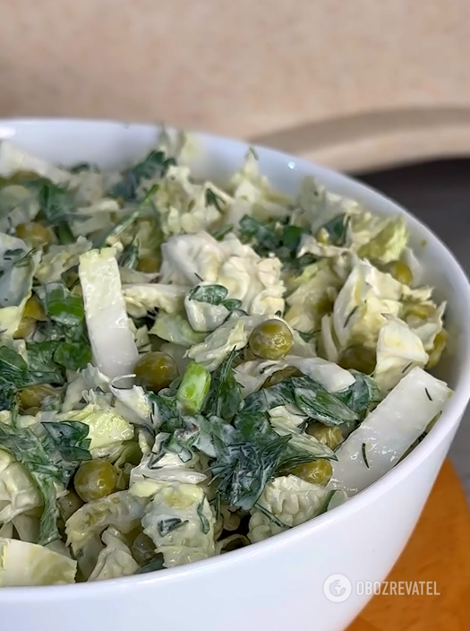 How to dress Chinese cabbage salad, except for mayonnaise: it will be much healthier