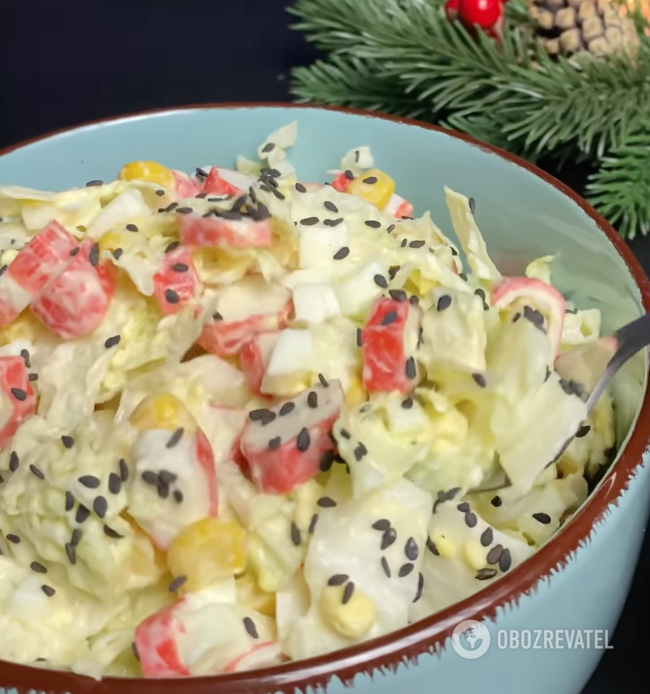 Delicious Chinese cabbage salad