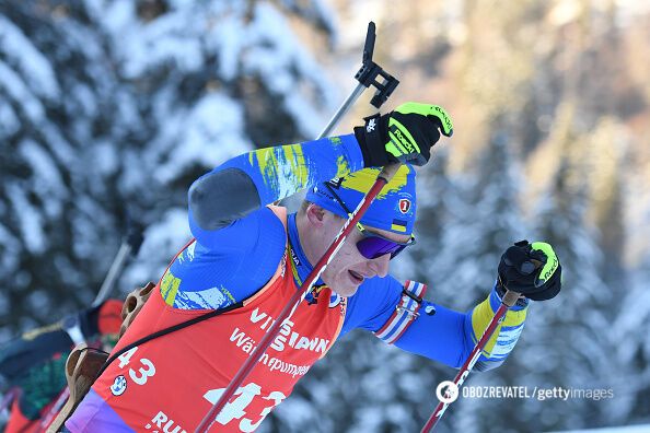 At the European Biathlon Championships, a Ukrainian won a silver medal, disqualifying the world champion