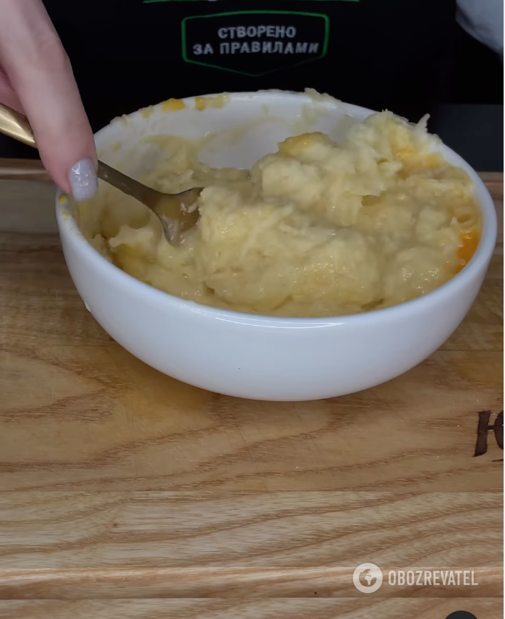 Preparing the batter